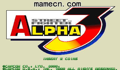 少年街霸阿尔法3 Street Fighter Alpha 3基本操作出招表